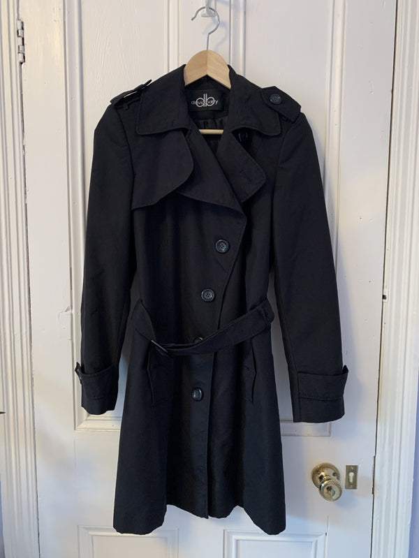 Preloved Black trench coat