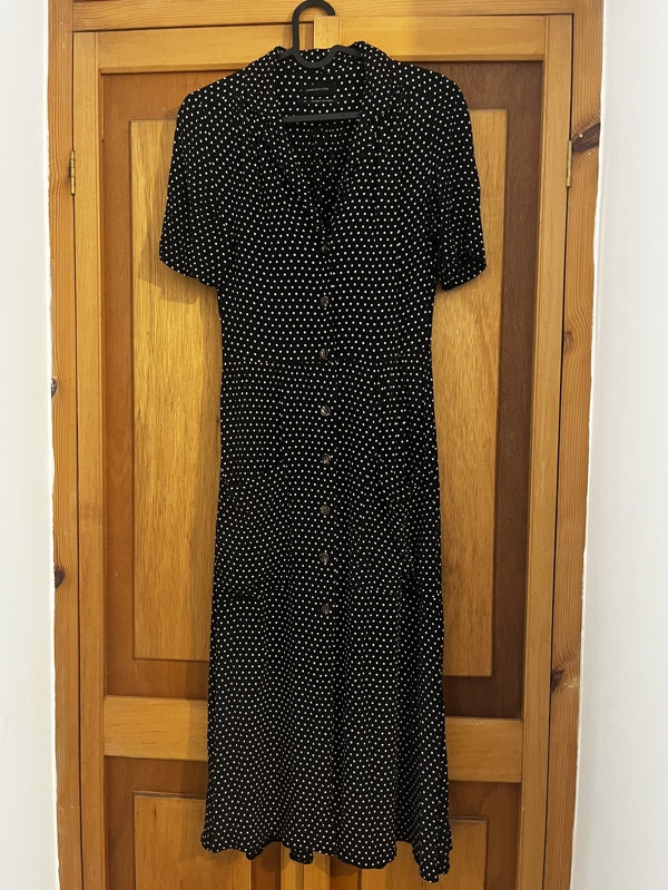 Preloved Urban Outfitters Black spotted dress