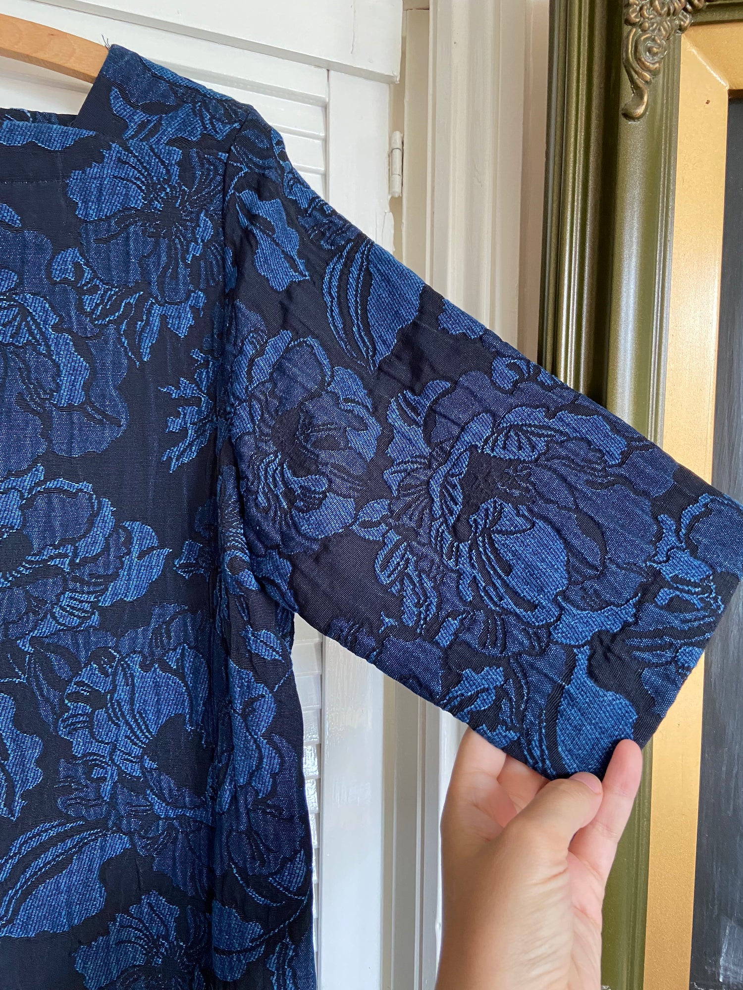 Preloved Blue floral shift dress
