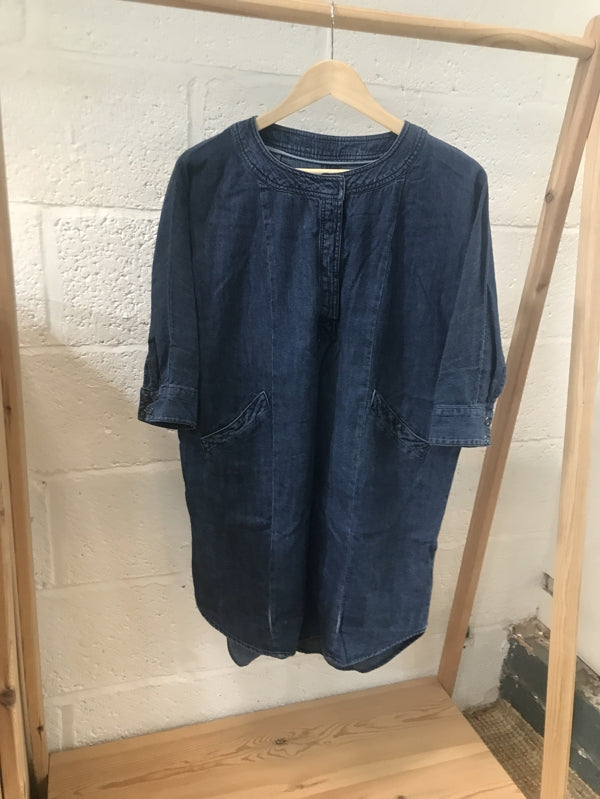 Preloved Denim Shirt Dress