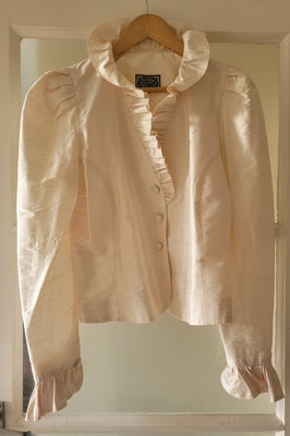 Preloved Peach silk jacket