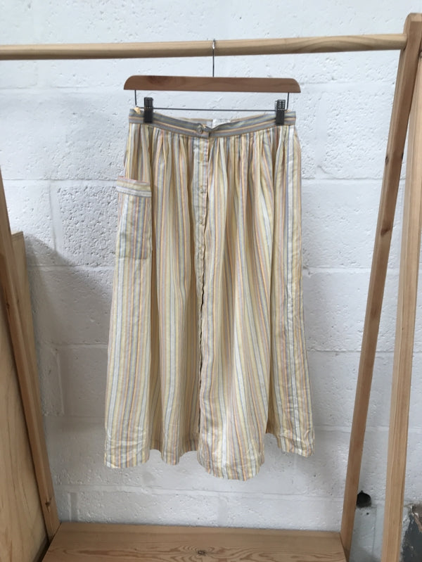 Preloved Pinstripe Skirt