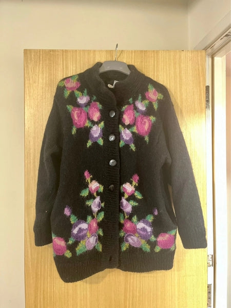 Preloved Vintage mohair cardigan with pockets