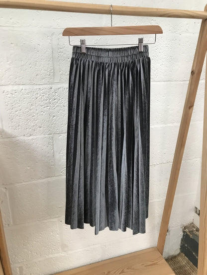 Preloved Shiny Silver Skirt