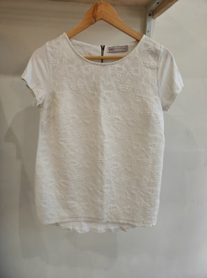 Preloved White textured t-shirt