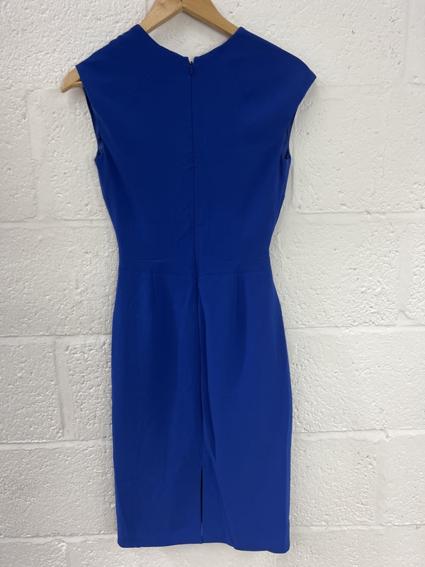 Preloved Blue Sleeveless Evening Dress in size 8