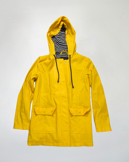 Talbots Yellow Rain Jacket in Size S petite