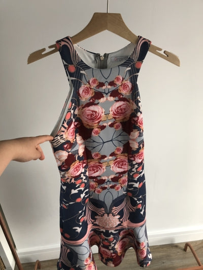 Preloved Printed scuba dress