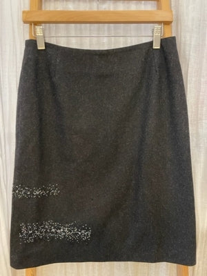 Preloved Karen Millen wool and cashmere blend A-line skirt