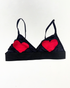 second hand Unknown Unknown Heart Patch Bralette Size S 3 OWNI