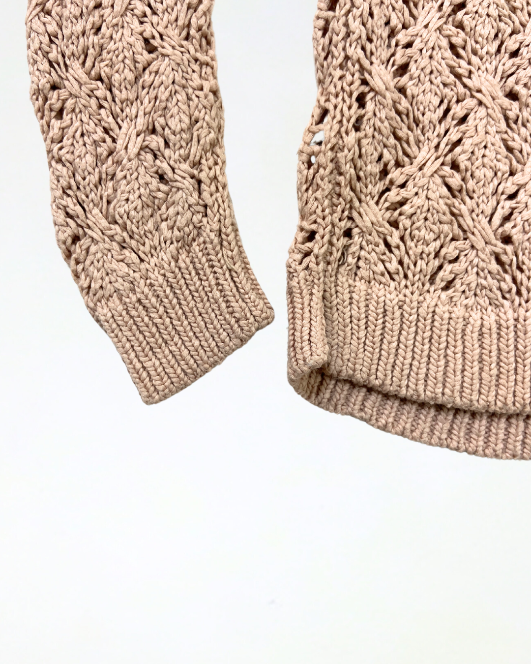 Loft Pink Open Stitch Jumper