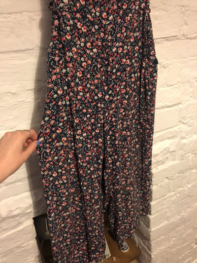 Preloved Fabric summer 3/4 length dungarees