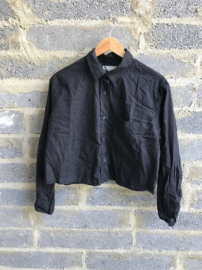 Preloved Black Cotton Shirt