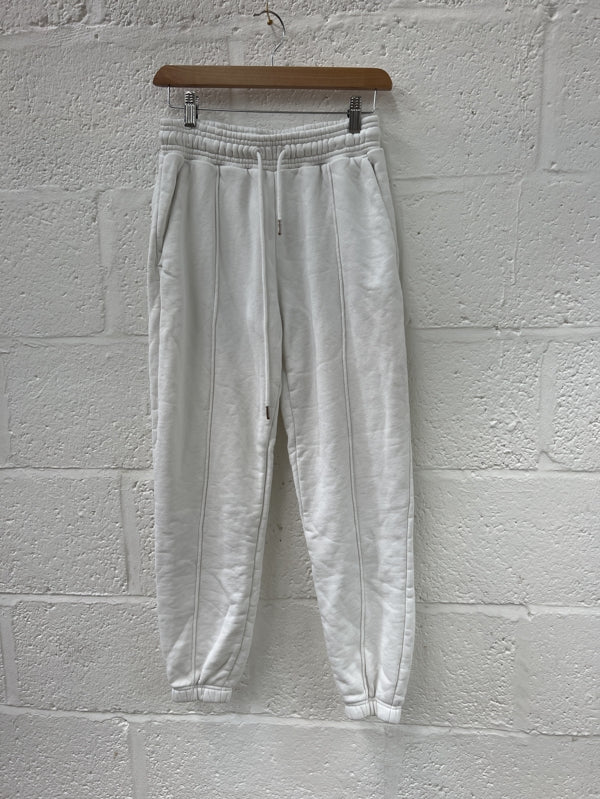 Preloved Ninety percent Organic cotton track pants white