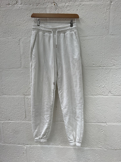 Preloved Ninety percent Organic cotton track pants white