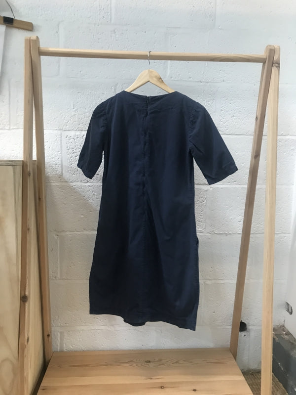 Preloved Navy Cotton Tunic Dress