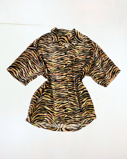 Handmade Tiger Print Skirt Size M