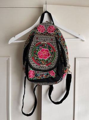 Preloved Embroidered backpack