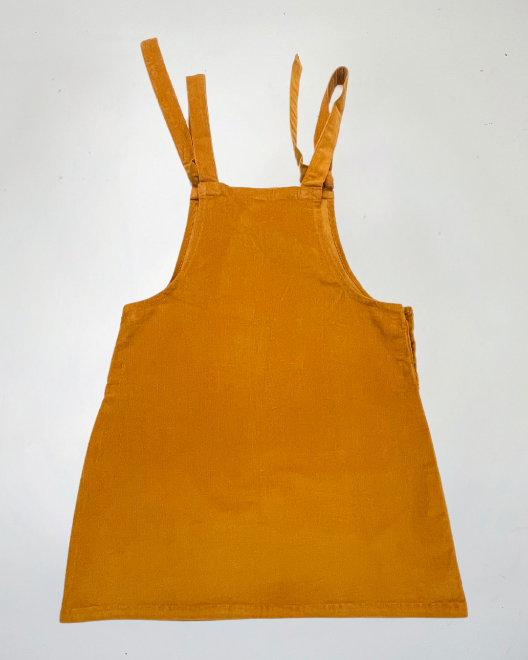 second hand Lucy &amp; Yak Mustard Mini Pinafore in Size L 15 OWNI