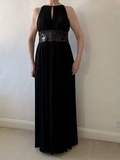 second hand Unknown Black Evening Dress 20 OWNI