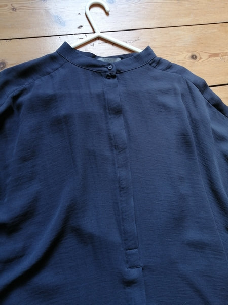 Preloved Cos grey grandad collar tunic shirt
