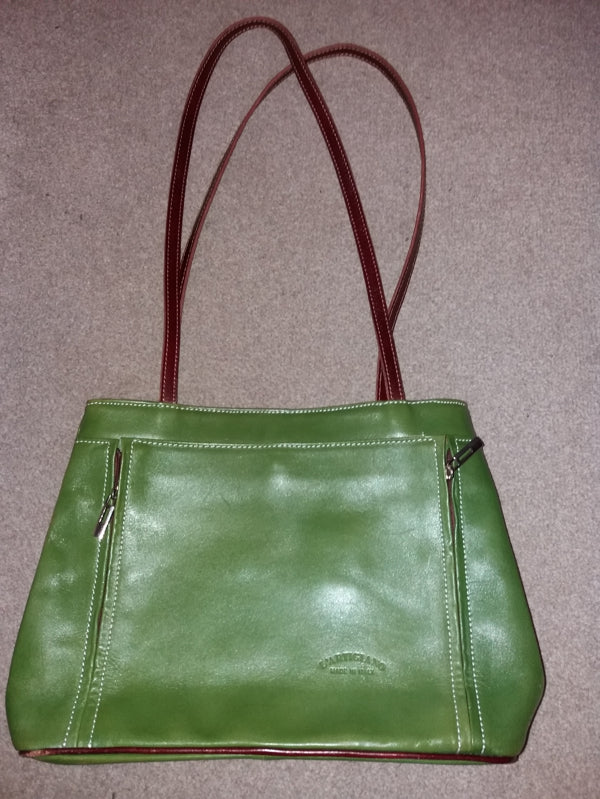 Preloved Italian leather handbag