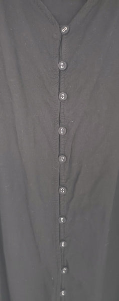 Preloved Black Maxi/Midi Dress.Size 16.Vgc...