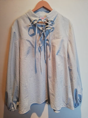 Preloved Coretta shirt Blue Cotton