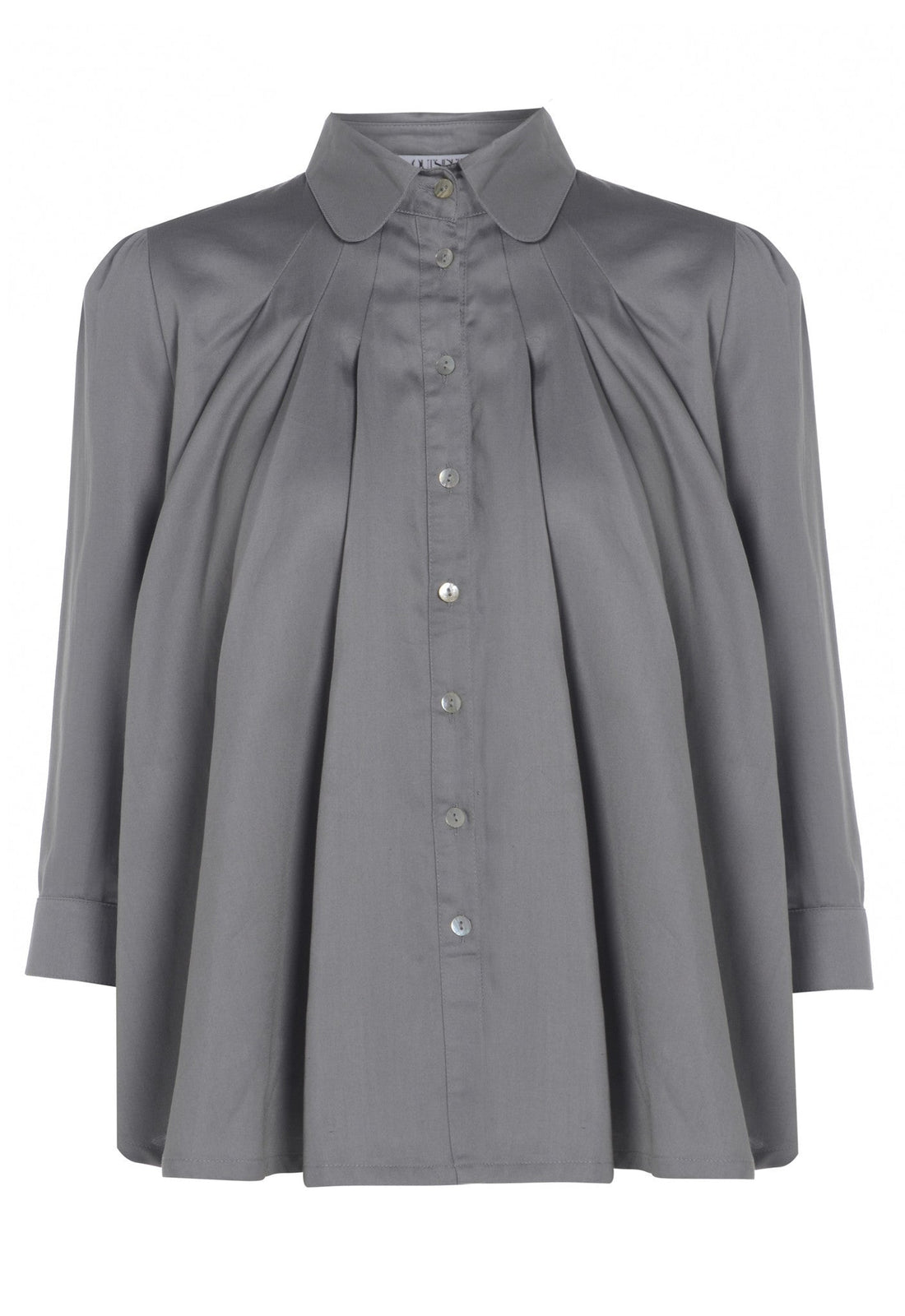 Preloved Outsider trapeze blouse organic cotton in grey