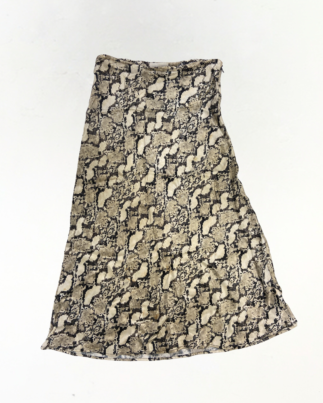 H&amp;M Snake Print Slip Skirt Size 10