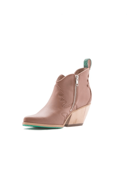 Preloved Atlantis AppleSkin Vegan Leather Ankle Boots | Cognac
