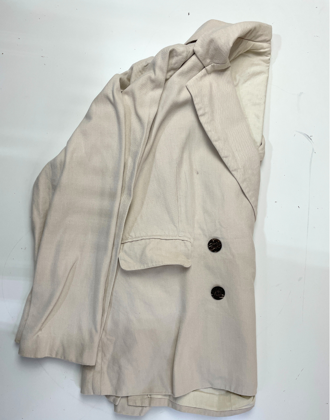 second hand People Tree Cream Jacket With Wooden Buttons  12 OWNI