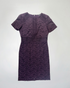 second hand Warehouse Purple Embroidered Shift Dress in Size M 15 OWNI