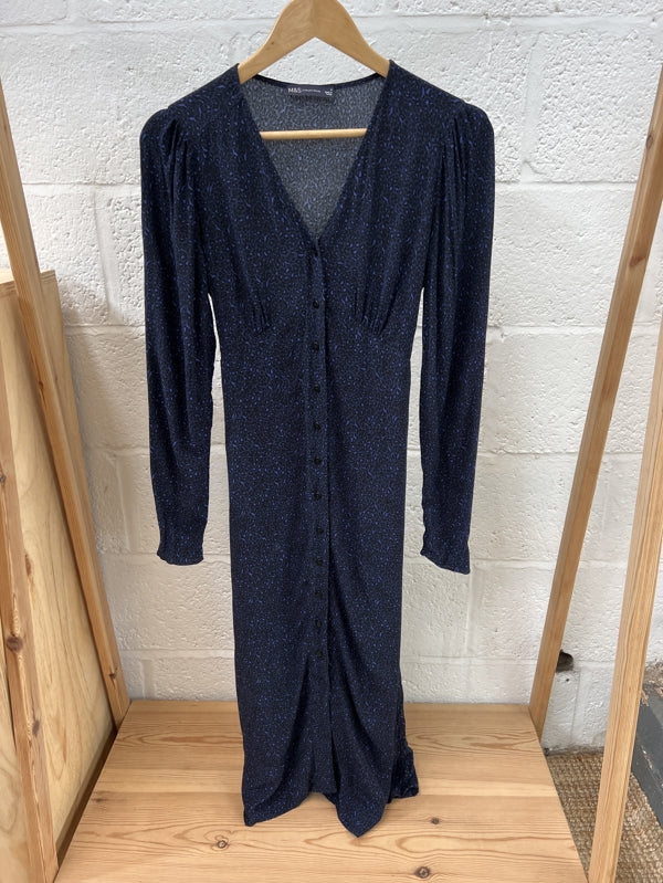 Preloved Small print midi dress