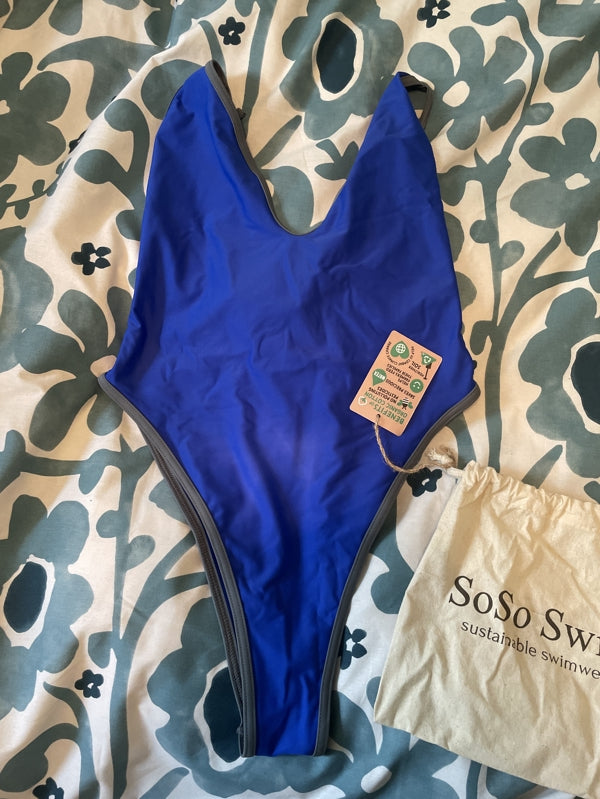 Preloved Original Cut Swimsuit (Blue)