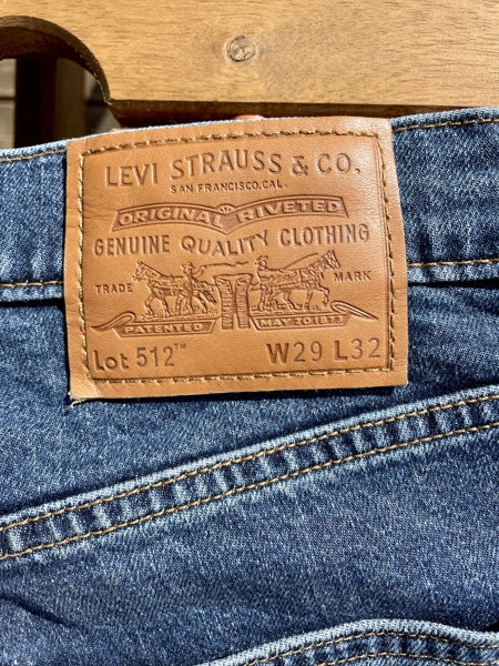 Preloved Levi 512 Slim Taper Jeans Mid wash blue