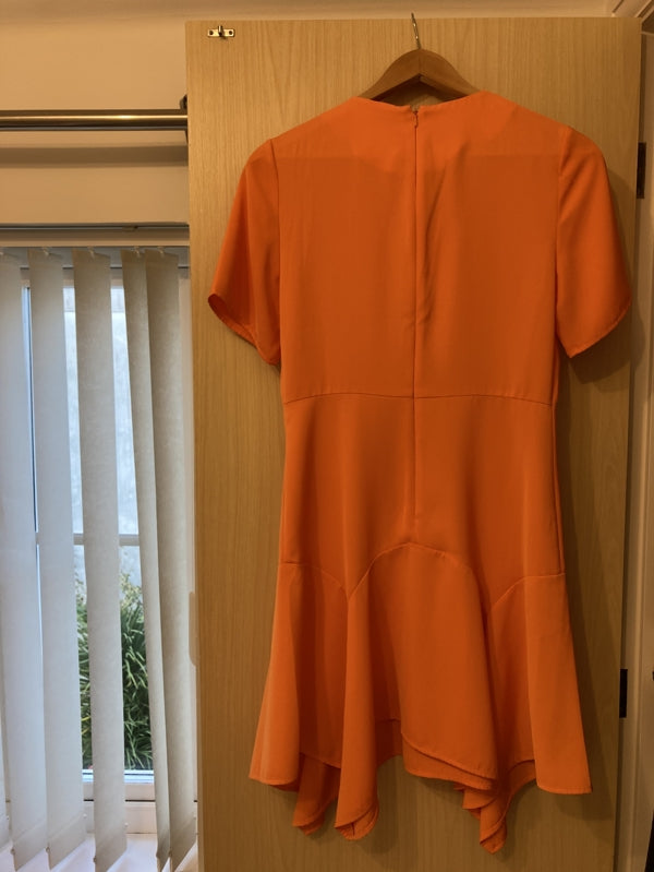 second hand Warehouse Orange floaty dress  7.00 OWNI
