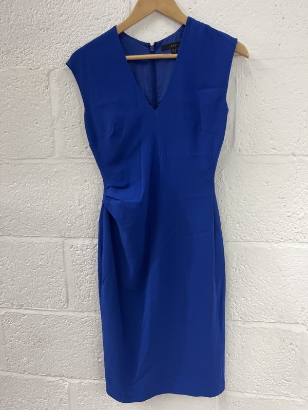 Preloved Blue Sleeveless Evening Dress in size 8