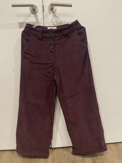 Preloved Burgundy Red Corduroy Native Youth Trousers