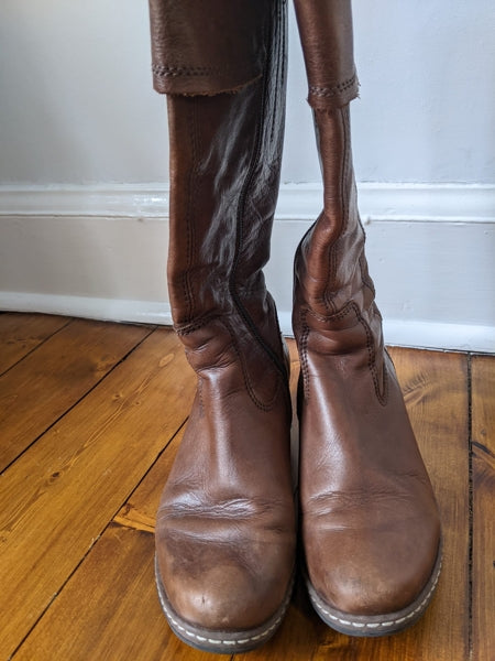 Preloved Leather Wolky long boots
