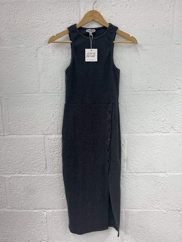 Preloved Sleeveless stretch rib jersey dress