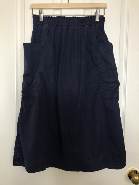 Preloved Navy Organic Cotton Skirt