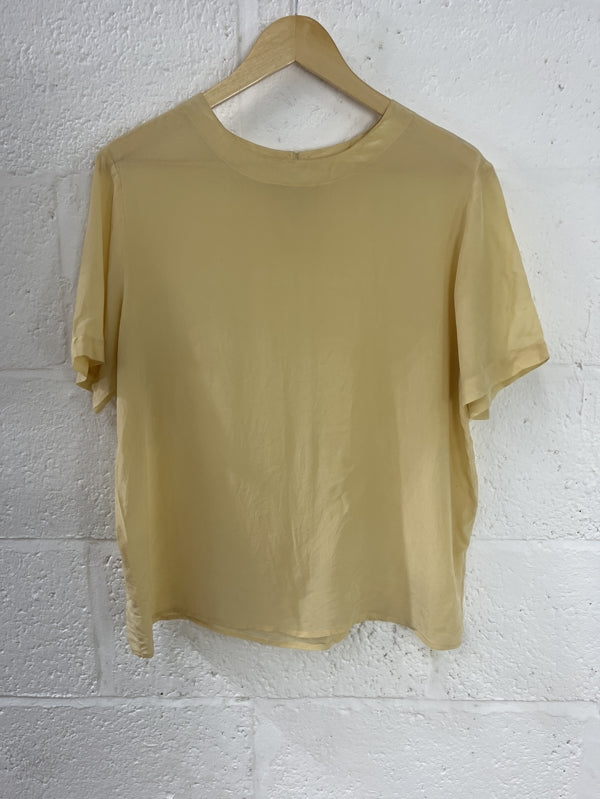 Preloved Silky Yellow Top