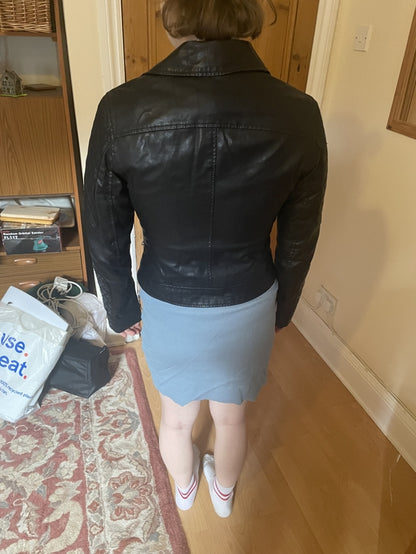 Preloved Topshop Faux Leather Jacket