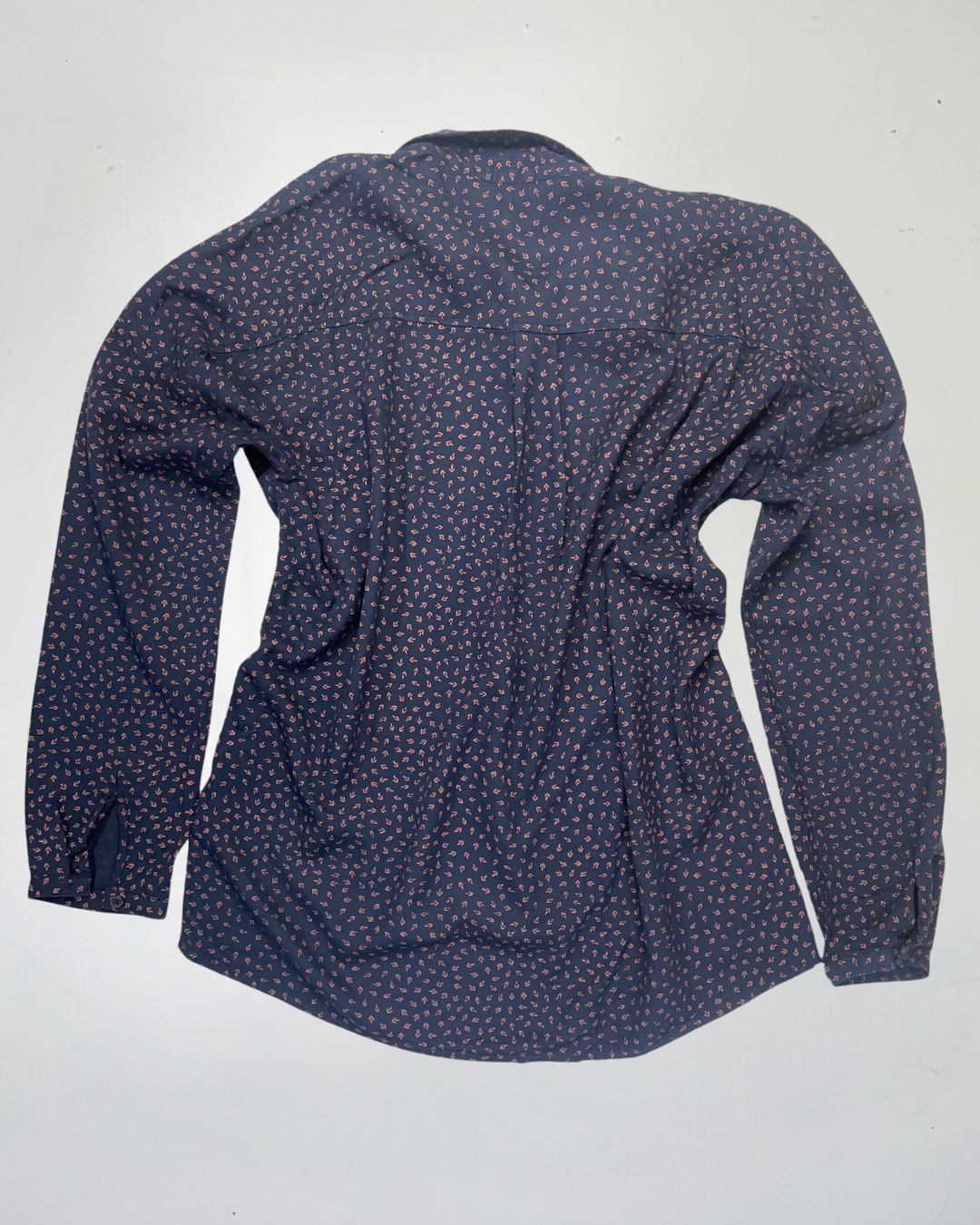 second hand Armedangels Purple Leaf Print Shirt in Size S 9 OWNI