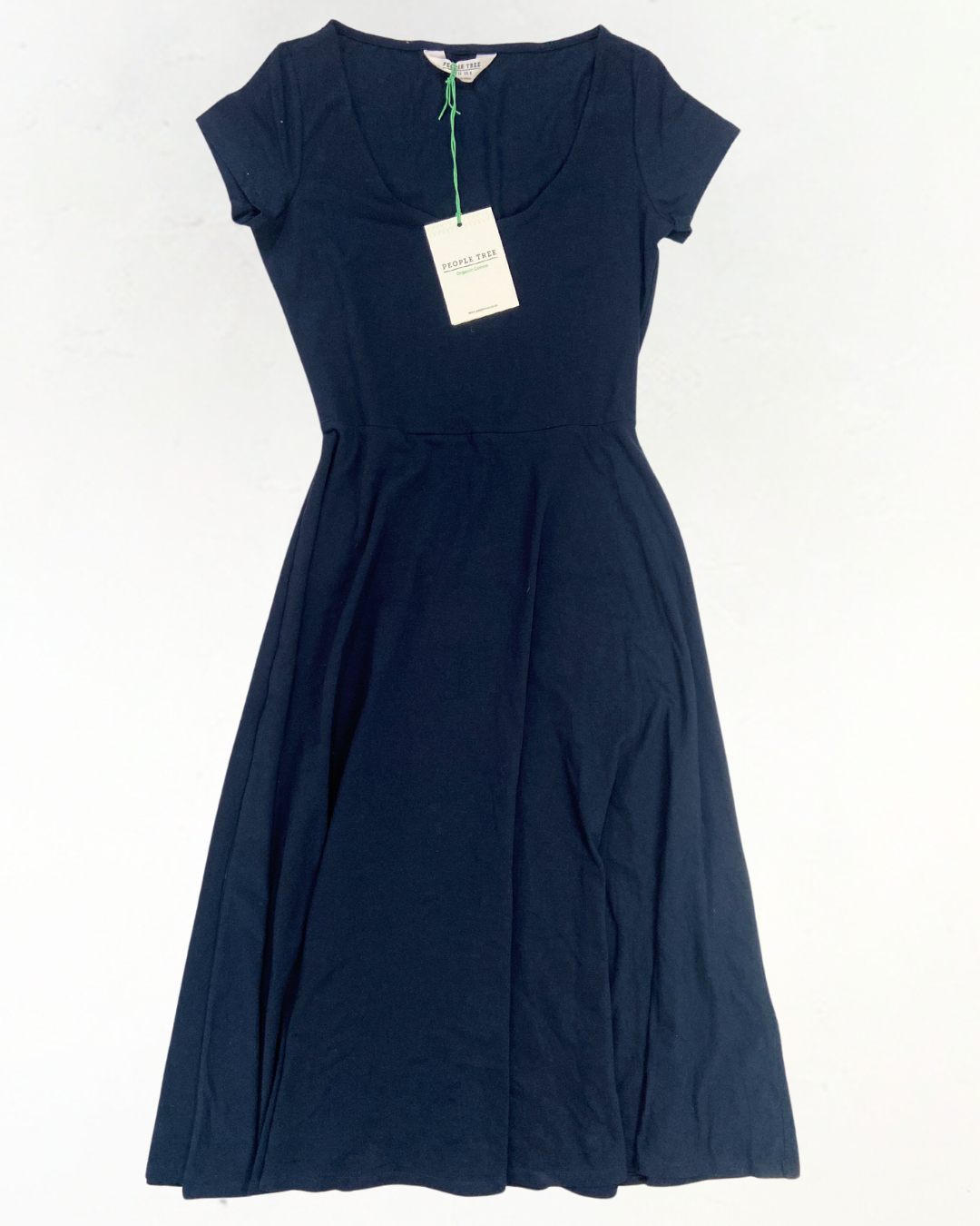 People Tree Navy Cap Sleeve Dress