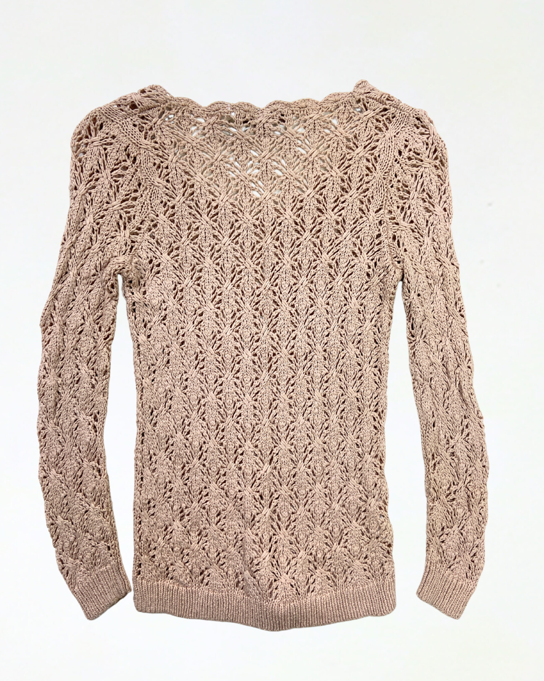 Loft Pink Open Stitch Jumper