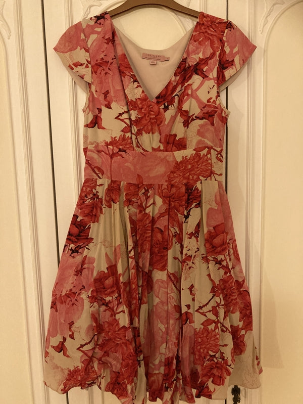Preloved Ted Baker silk floral dress