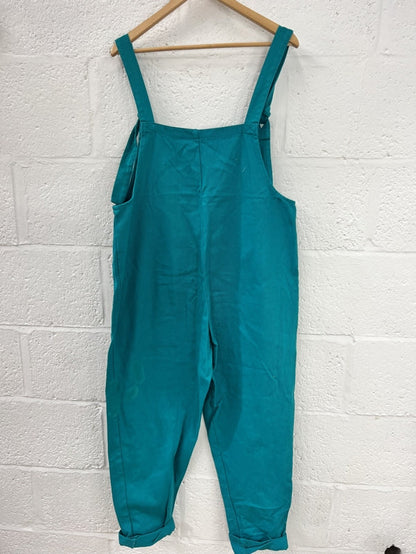 Preloved Teal Dungarees in Size M/32
