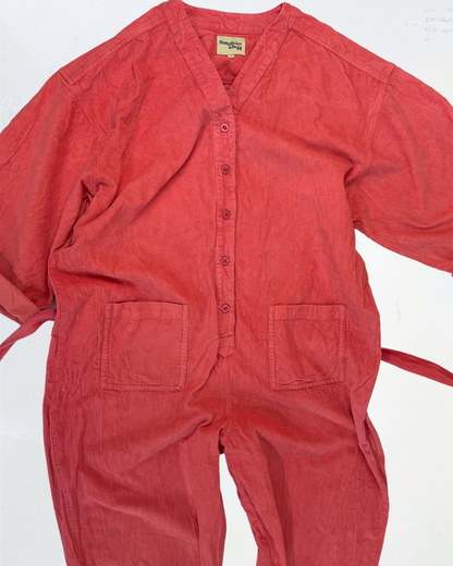 second hand Humphries &amp; Begg Humphries &amp; Begg Pink Cord Boilersuit in Size XL 45 OWNI